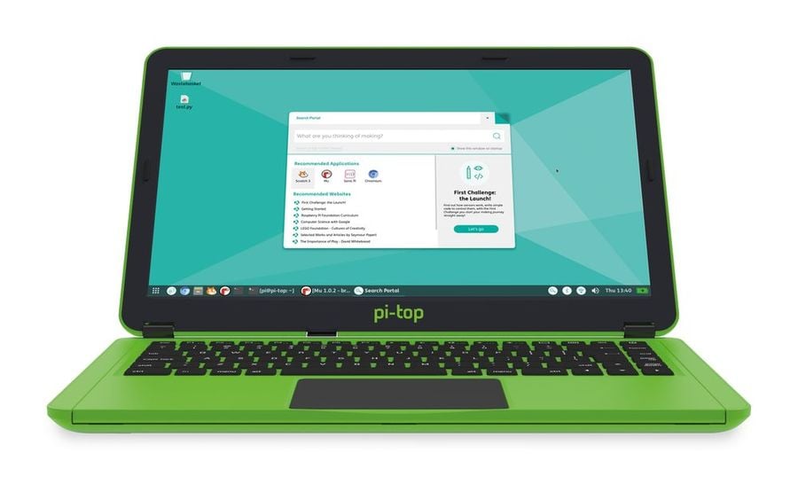 pi-top [3] laptop, front view